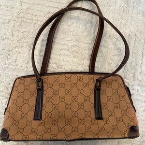 Gucci Tan and Brown Shoulder Bag